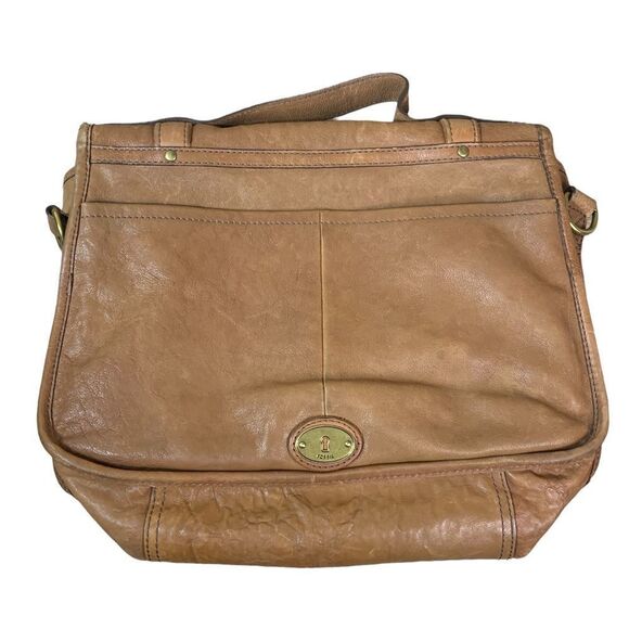 Fossil Vintage Reissue Light Brown Leather Messenger Bag‎ - Picture 8 of 15